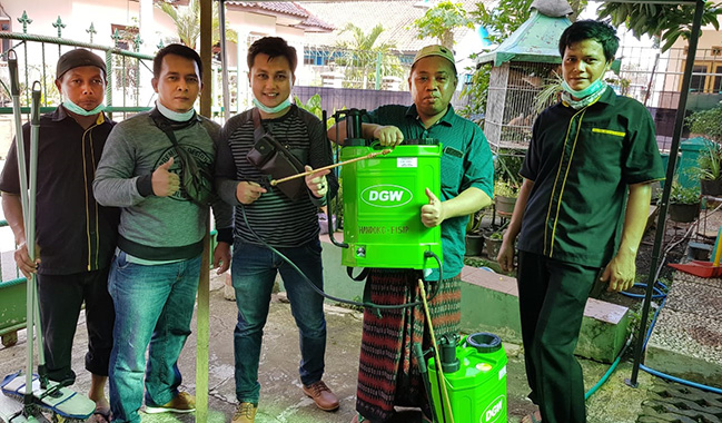 Antisipasi Penyebaran Virus Corona, BPU Lakukan Penyemprotan Desinfektan di Seluruh Unit