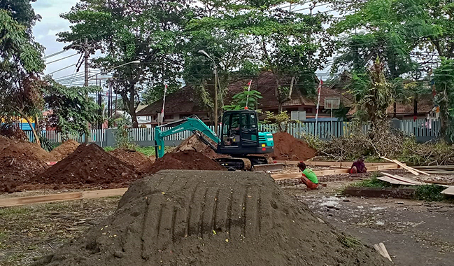 Pengerjaan Proyek Pembangunan BPD Center dan Cafetaria Soedirman Sudah Dimulai