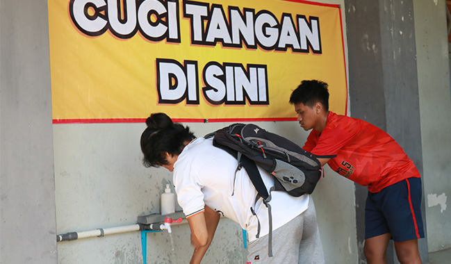 Cegah Corona, BPU Siapkan Tempat Cuci Tangan di Seluruh Unit Usaha