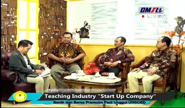 Jadi Narasumber Talkshow BMS TV, UNSOED Memperkenalkan Beras Premium