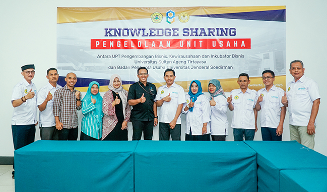 Knowledge Sharing Pengelolaan Unit Usaha antara BPU Unsoed dan Untirta